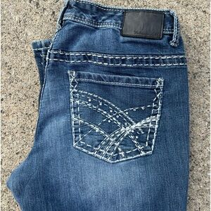 Vintage Woman’s Miss Me Blue Low-Rise Bootcut Jeans